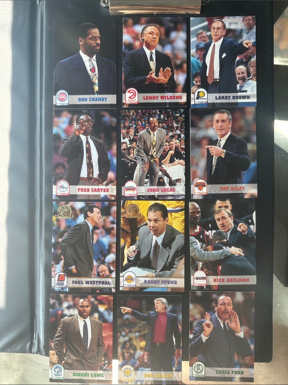 LOT of 12 Vintage NBA Coach Cards - Including 5th Anniversary Editions - 1990’s!